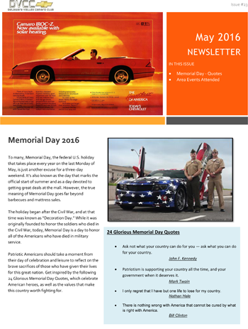 may newsletter